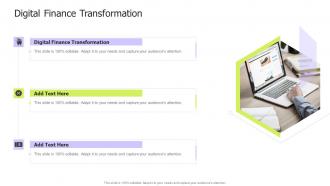 Digital Finance Transformation In Powerpoint And Google Slides Cpb