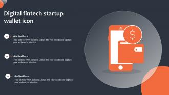 Digital Fintech Startup Wallet Icon