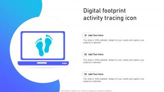 Digital Footprint Activity Tracing Icon