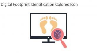 Digital Footprint Identification Colored Icon In Powerpoint Pptx Png And Editable Eps Format