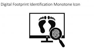 Digital Footprint Identification Monotone Icon In Powerpoint Pptx Png And Editable Eps Format