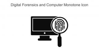 Digital Forensics And Computer Monotone Icon In Powerpoint Pptx Png And Editable Eps Format