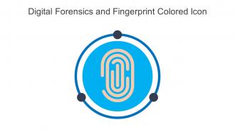 Digital Forensics And Fingerprint Colored Icon In Powerpoint Pptx Png And Editable Eps Format