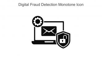 Digital Fraud Detection Monotone Icon In Powerpoint Pptx Png And Editable Eps Format
