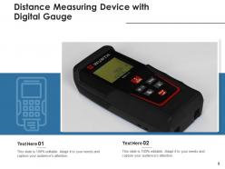 Digital Gauge Displaying Measuring Thermometer Speedometer
