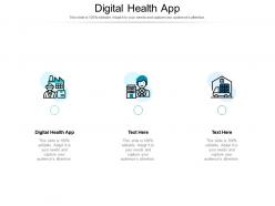 Digital health app ppt powerpoint presentation outline slide portrait cpb