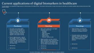 Digital Health IT Current Applications Of Digital Biomarkers In Healthcare Ppt Slides Graphics