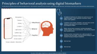 Digital Health IT Principles Of Behavioral Analysis Using Digital Biomarkers