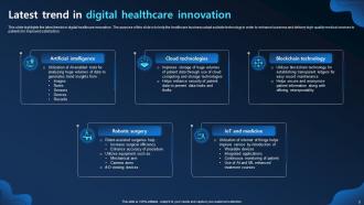 Digital Healthcare Innovation Powerpoint Ppt Template Bundles Idea Best