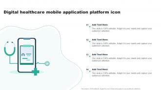 Digital Healthcare Mobile Application Platform Icon