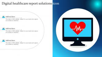 Digital Healthcare Report Solutions Icon
