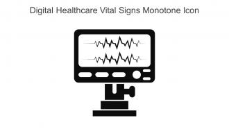 Digital Healthcare Vital Signs Monotone Icon In Powerpoint Pptx Png And Editable Eps Format