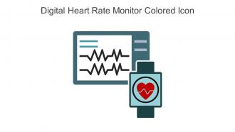 Digital Heart Rate Monitor Colored Icon In Powerpoint Pptx Png And Editable Eps Format