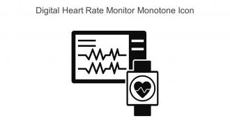 Digital Heart Rate Monitor Monotone Icon In Powerpoint Pptx Png And Editable Eps Format
