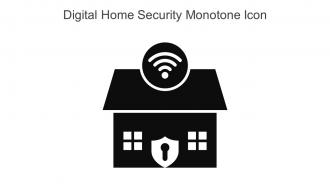 Digital Home Security Monotone Icon In Powerpoint Pptx Png And Editable Eps Format