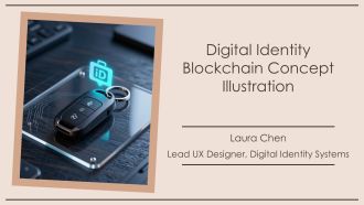 Digital Identity Blockchain Concept Illustration PPT Sample VA