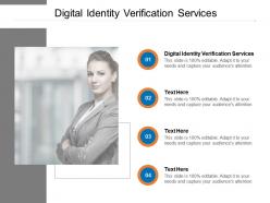 Digital identity verification services ppt powerpoint presentation ideas cpb