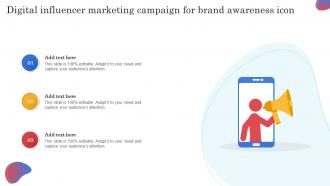 Digital Influencer Marketing Campaign For Brand Awareness Icon