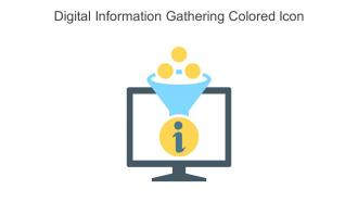 Digital Information Gathering Colored Icon In Powerpoint Pptx Png And Editable Eps Format