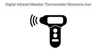Digital Infrared Matador Thermometer Monotone Icon In Powerpoint Pptx Png And Editable Eps Format