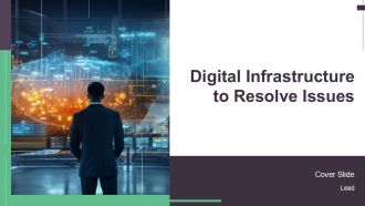 Digital Infrastructure To Resolve Issues PPT Mockup AT