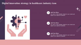 Digital Innovation Strategy In Healthcare Industry Icon