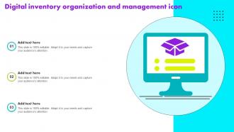 Digital Inventory Organization And Management Icon