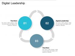 Digital leadership ppt powerpoint presentation outline visuals cpb