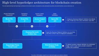 Digital Ledger It High Level Hyperledger Architecture For Blockchain Creation