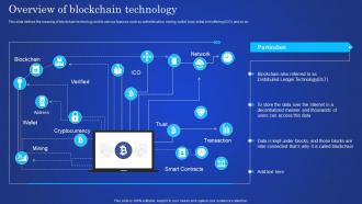 Digital Ledger It Overview Of Blockchain Technology Ppt Styles Layout