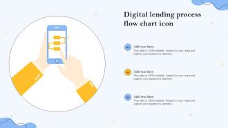 Digital Lending Process Flow Chart Icon
