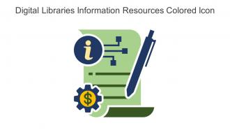Digital Libraries Information Resources Colored Icon In Powerpoint Pptx Png And Editable Eps Format