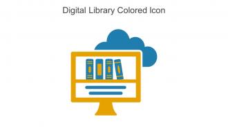 Digital Library Colored Icon In Powerpoint Pptx Png And Editable Eps Format