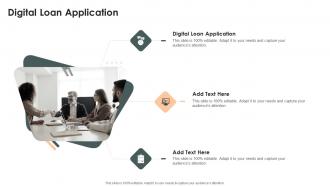 Digital Loan Application In Powerpoint And Google Slides Cpb