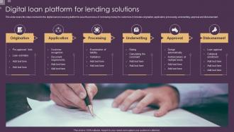 Digital Loan Platform For Lending Solutions
