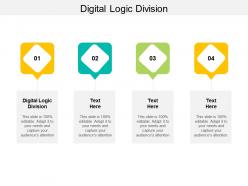 Digital logic division ppt powerpoint presentation visual aids model cpb