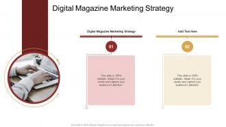 Digital Magazine Marketing Strategy In Powerpoint And Google Slides Cpb