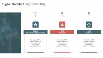 Digital Manufacturing Consulting In Powerpoint And Google Slides Cpb