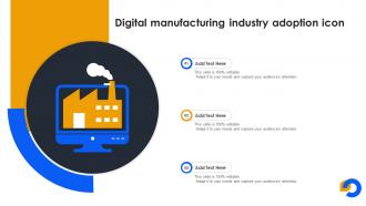 Digital Manufacturing Industry Adoption Icon