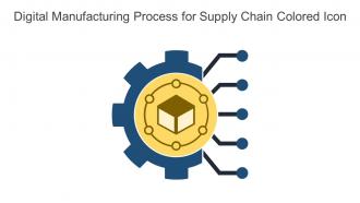 Digital Manufacturing Process For Supply Chain Colored Icon In Powerpoint Pptx Png And Editable Eps Format