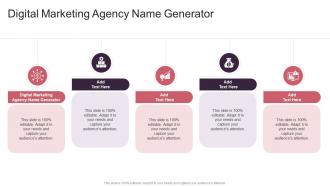 Digital Marketing Agency Name Generator In Powerpoint And Google Slides Cpb
