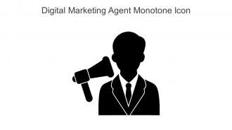 Digital Marketing Agent Monotone Icon In Powerpoint Pptx Png And Editable Eps Format