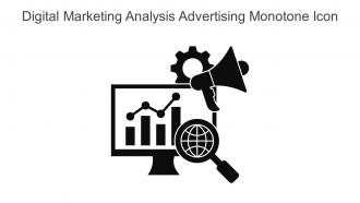 Digital Marketing Analysis Advertising Monotone Icon In Powerpoint Pptx Png And Editable Eps Format