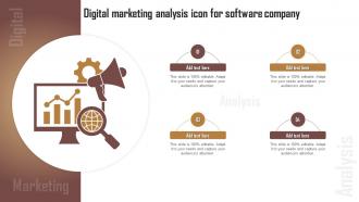 Digital Marketing Analysis Icon For Software Company