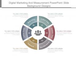 Digital marketing and measurement powerpoint slide background designs