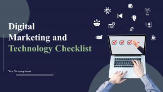 Digital Marketing And Technology Checklist Powerpoint Presentation Slides