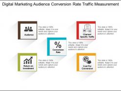 Digital marketing audience conversion rate traffic measurement