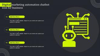 Digital Marketing Automation Chatbot Icon For Business