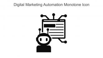 Digital Marketing Automation Monotone Icon In Powerpoint Pptx Png And Editable Eps Format