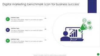 Digital Marketing Benchmark Icon For Business Success